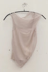 Un Morceau Knit Mesh Drape Sleeveless Suspenders UM231SZ14 White PUM42